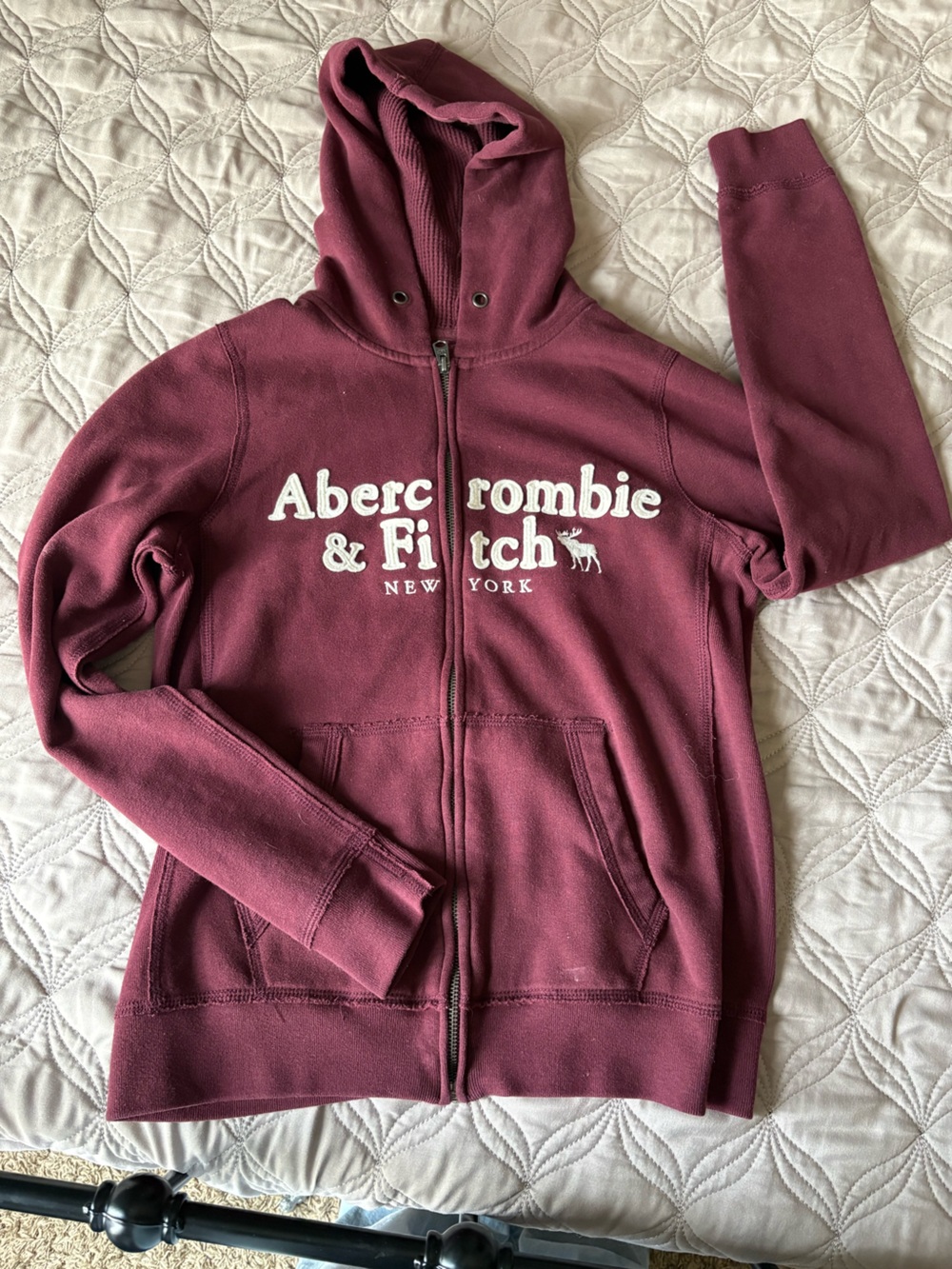 Abercrombie & Fitch Wine Burgundy jacket